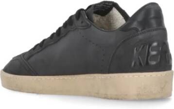 Golden Goose Zwarte Leren Sneakers met Sterdetail Black Heren