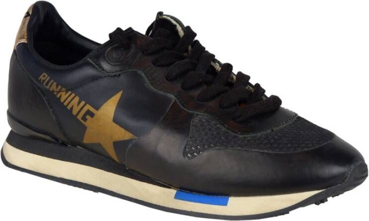 Golden Goose Zwarte Leren Ster Sneakers Black Dames