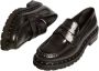 Golden Goose Zwarte leren studs Chunky Moccasin Black Dames - Thumbnail 2