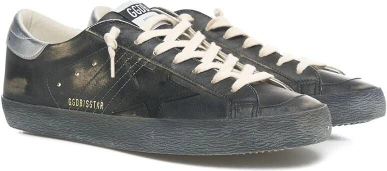 Golden Goose Zwarte Sneakers Dubbele Teen Stijl Black Heren