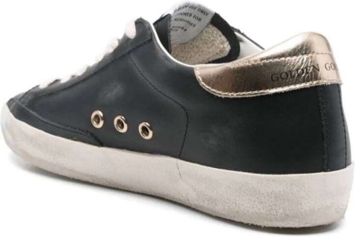 Golden Goose Zwarte Sneakers met Metalen Panelen Black Dames