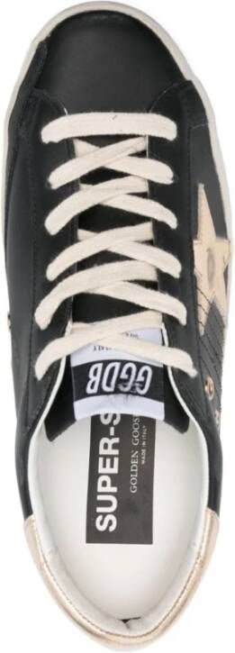 Golden Goose Zwarte Sneakers met Metalen Panelen Black Dames