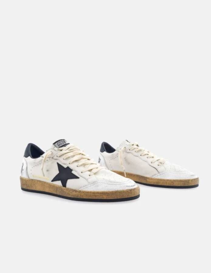 Golden Goose Zwarte Ster Leren Sneakers White Dames