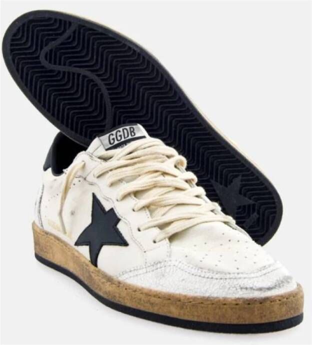 Golden Goose Zwarte Ster Leren Sneakers White Dames