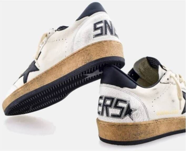 Golden Goose Zwarte Ster Leren Sneakers White Dames