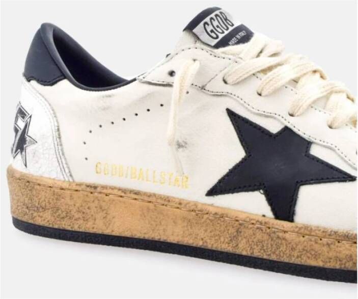 Golden Goose Zwarte Ster Leren Sneakers White Dames