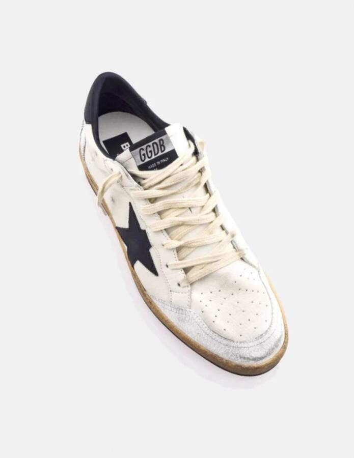 Golden Goose Zwarte Ster Leren Sneakers White Dames