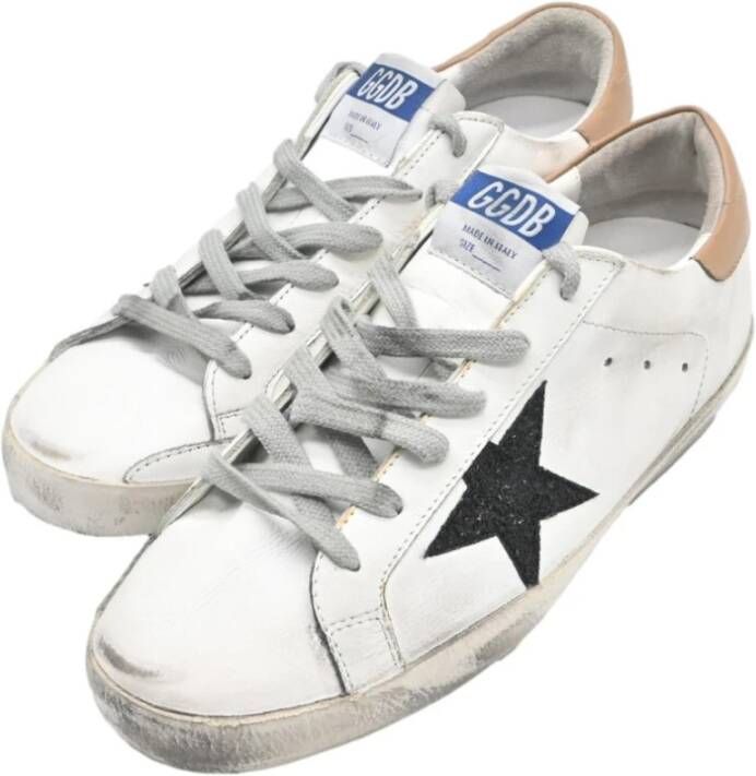 Golden Goose Zwarte Ster Superstar Sneakers White Dames