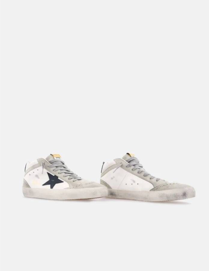 Golden Goose Zwarte Ster Wit Leren Sneakers White Dames