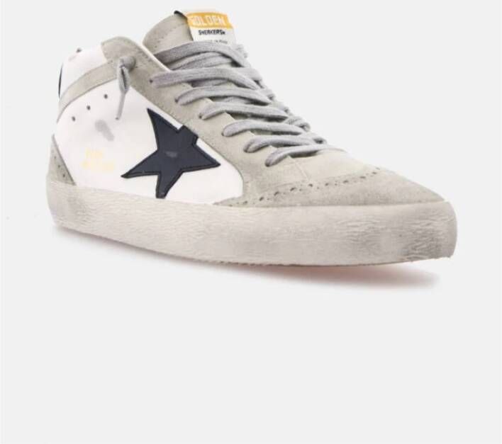 Golden Goose Zwarte Ster Wit Leren Sneakers White Dames