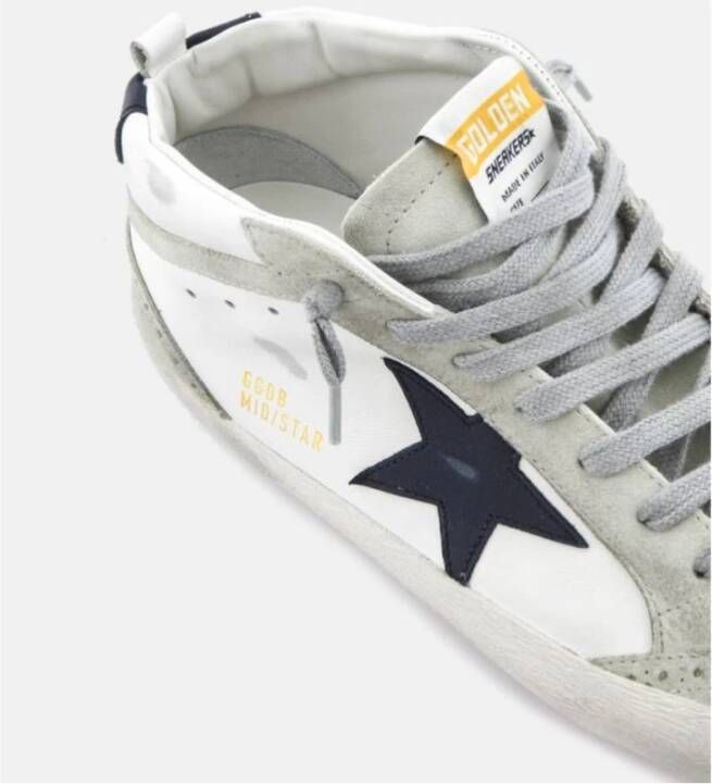 Golden Goose Zwarte Ster Wit Leren Sneakers White Dames