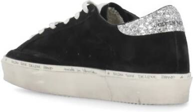 Golden Goose Zwarte Suède Leren Glitter Ster Sneakers Black Dames