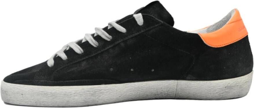 Golden Goose Zwarte Suède Superstar Sneakers Black Heren