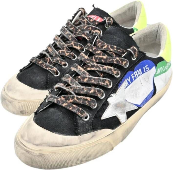 Golden Goose Zwarte Superstar Jeans Sneakers Multicolor Heren