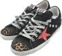 Golden Goose Zwarte Superstar Sneakers met Rode Ster Black Dames - Thumbnail 3