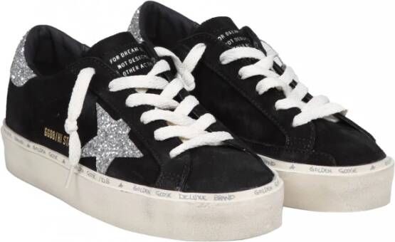 Golden Goose Zwart Zilver Suède Sneakers Black Dames