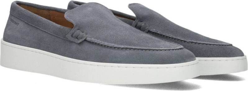 Goosecraft Blauw Suède Loafer Bean Blue Heren