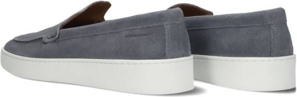 Goosecraft Blauw Suède Loafer Bean Blue Heren