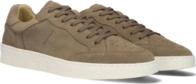 Goosecraft Bruine Suède Lage Sneakers Noptera Brown Heren