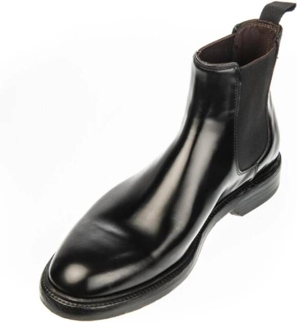 Green George Beatles Chelsea Boot Leer Black Heren