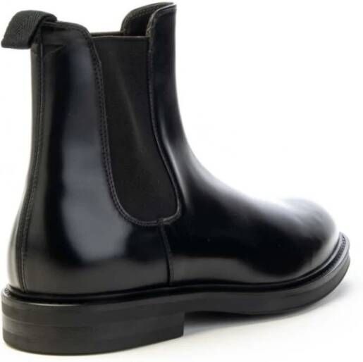 Green George Chelsea Boot in Geborsteld Kalfsleer Black Heren