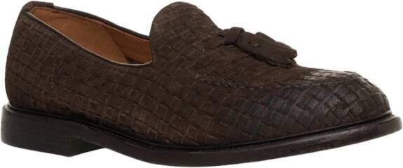 Green George Gevlochten Suède Loafers Bruin Brown Heren