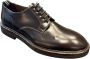 Green George Italiaanse leren Derby schoenen met Vibram zool Black Heren - Thumbnail 2