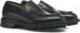 Green George Zwarte Leren Loafers Black Heren - Thumbnail 3