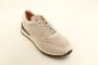 Greve Beige Suède Lage Sneaker met Luxe Details Beige Heren - Thumbnail 2