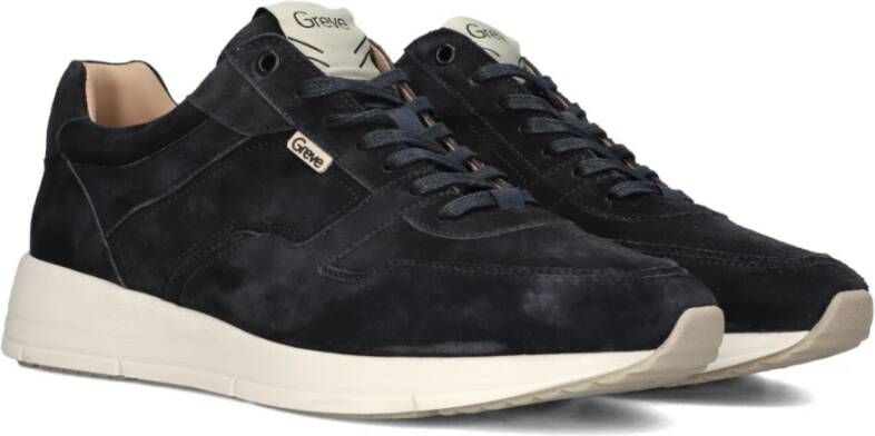 GREVE Lage Sneakers Heren Walker H Maat: 43 Materiaal: Suède Kleur: Blauw - Foto 3