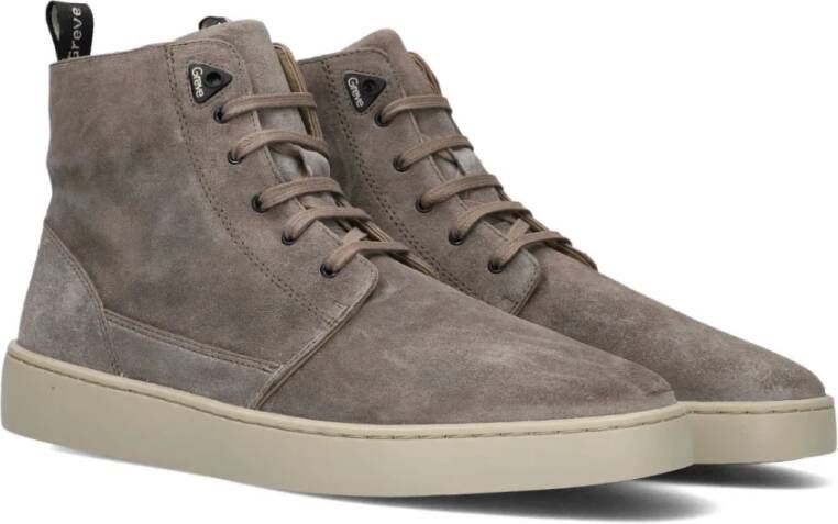 Greve Bruine Casual Lage Sneakers Brown Heren