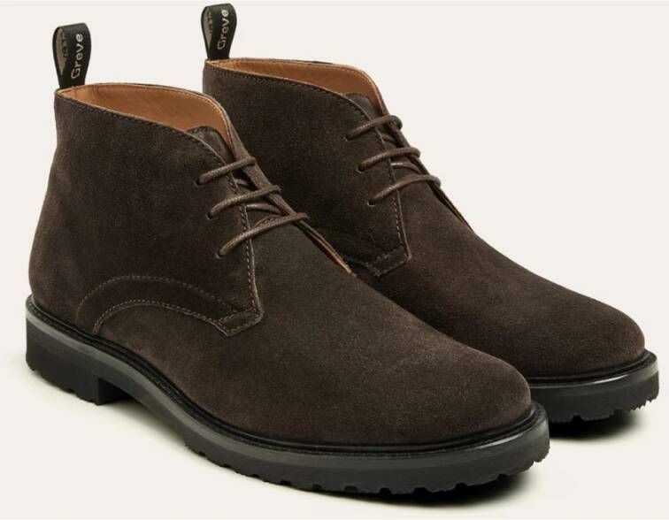 Greve Deventer Africa Suède Casual Herfst Boot Brown Heren