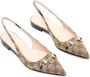 Gucci Beige Platte Schoenen met Horsebit Detail Beige Dames - Thumbnail 3