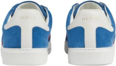 Gucci Blauwe Sneakers Stijlvolle Mode Schoenen Blue Heren