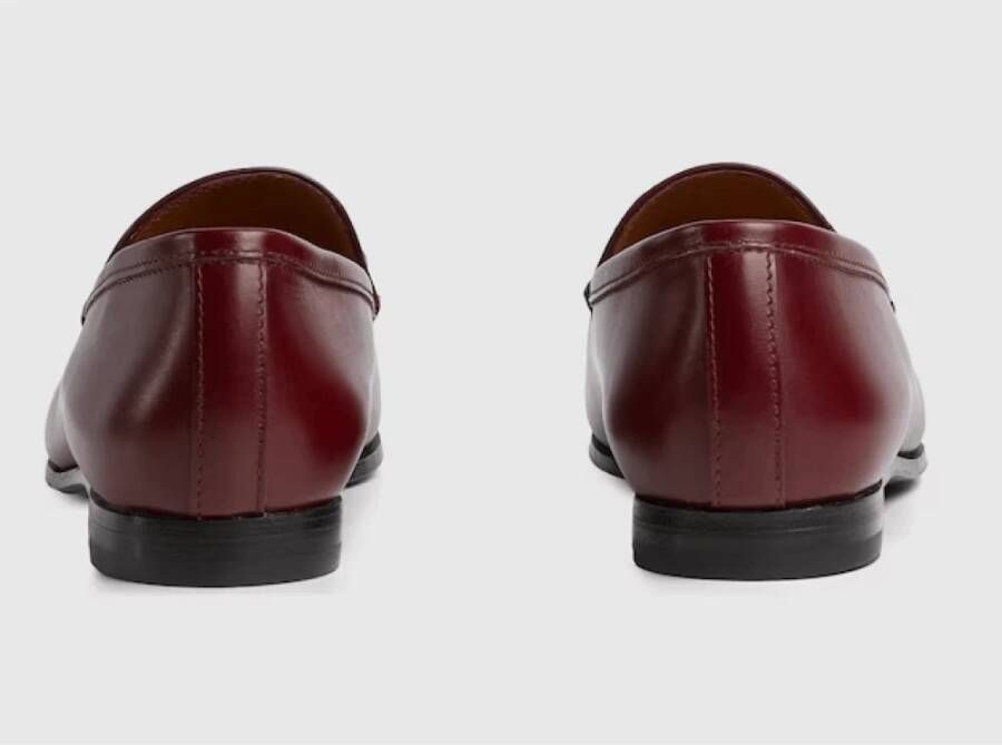 Gucci Burgundy Horsebit Loafers Brown Dames