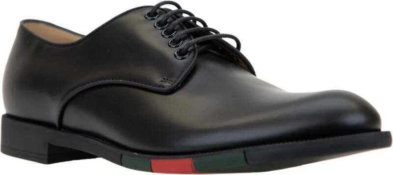 Gucci Heren Veterschoenen van Leer Black Heren