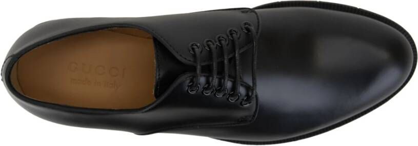 Gucci Heren Veterschoenen van Leer Black Heren