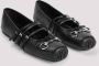 Gucci Horsebit Ballerina Leren Schoenen Black Dames - Thumbnail 3