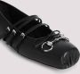 Gucci Horsebit Ballerina Leren Schoenen Black Dames - Thumbnail 4