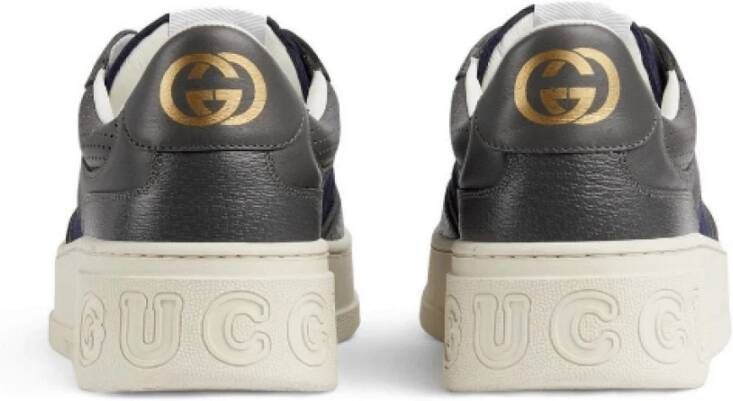 Gucci Interlocking G Leren Sneakers Black Heren