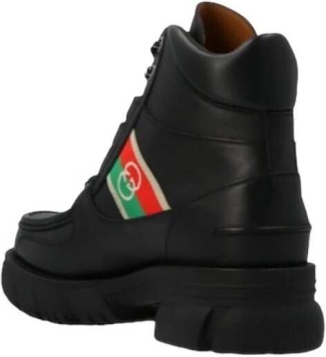 Gucci Interlooking Veterschoenen Zwart Nieuw Black Heren