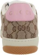 Gucci Lage GG Supreme stof sneakers Beige Dames