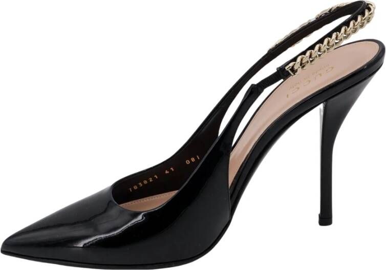 Gucci Lakleren Stiletto Hak Schoenen Black Dames