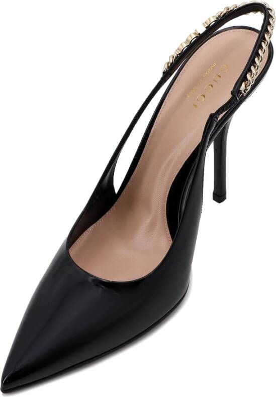 Gucci Lakleren Stiletto Hak Schoenen Black Dames