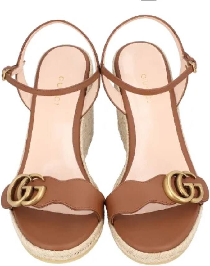 Gucci Leather heels Brown Dames