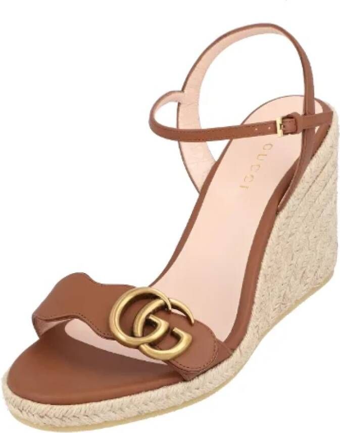 Gucci Leather heels Brown Dames