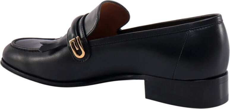 Gucci Leren Loafers met G Detail Black Heren