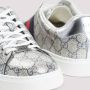 Gucci Lurex Sneakers in Beige Blauw Zilver Beige Heren - Thumbnail 4