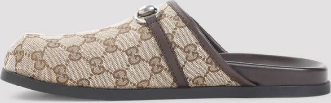 Gucci Luxe Beige Pantoffels Aw24 Beige Heren