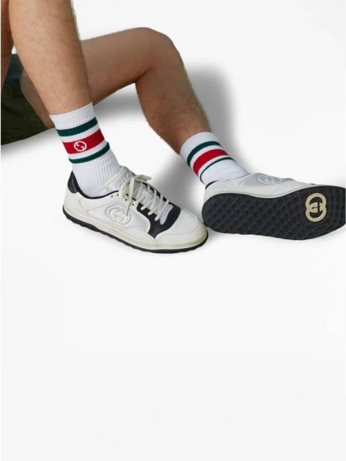 Gucci Mac80 Lage Panel Sneakers Wit White Heren